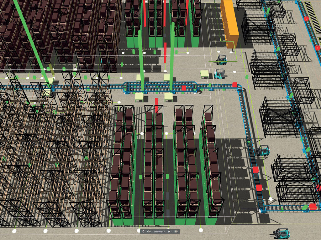 Warehouse design with W2MO