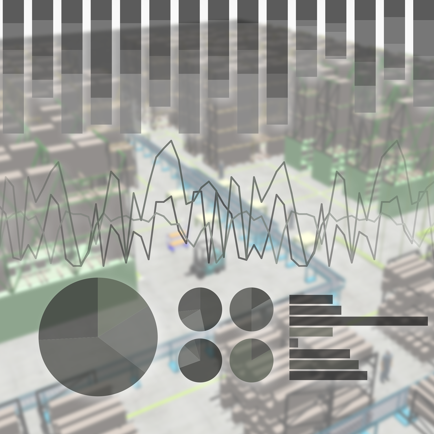 Logistics optimization algorithms running on the digital twin