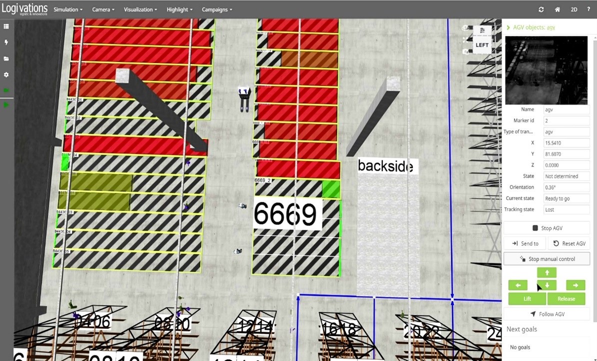 Camera-based real-time location of warehouse vehicles
