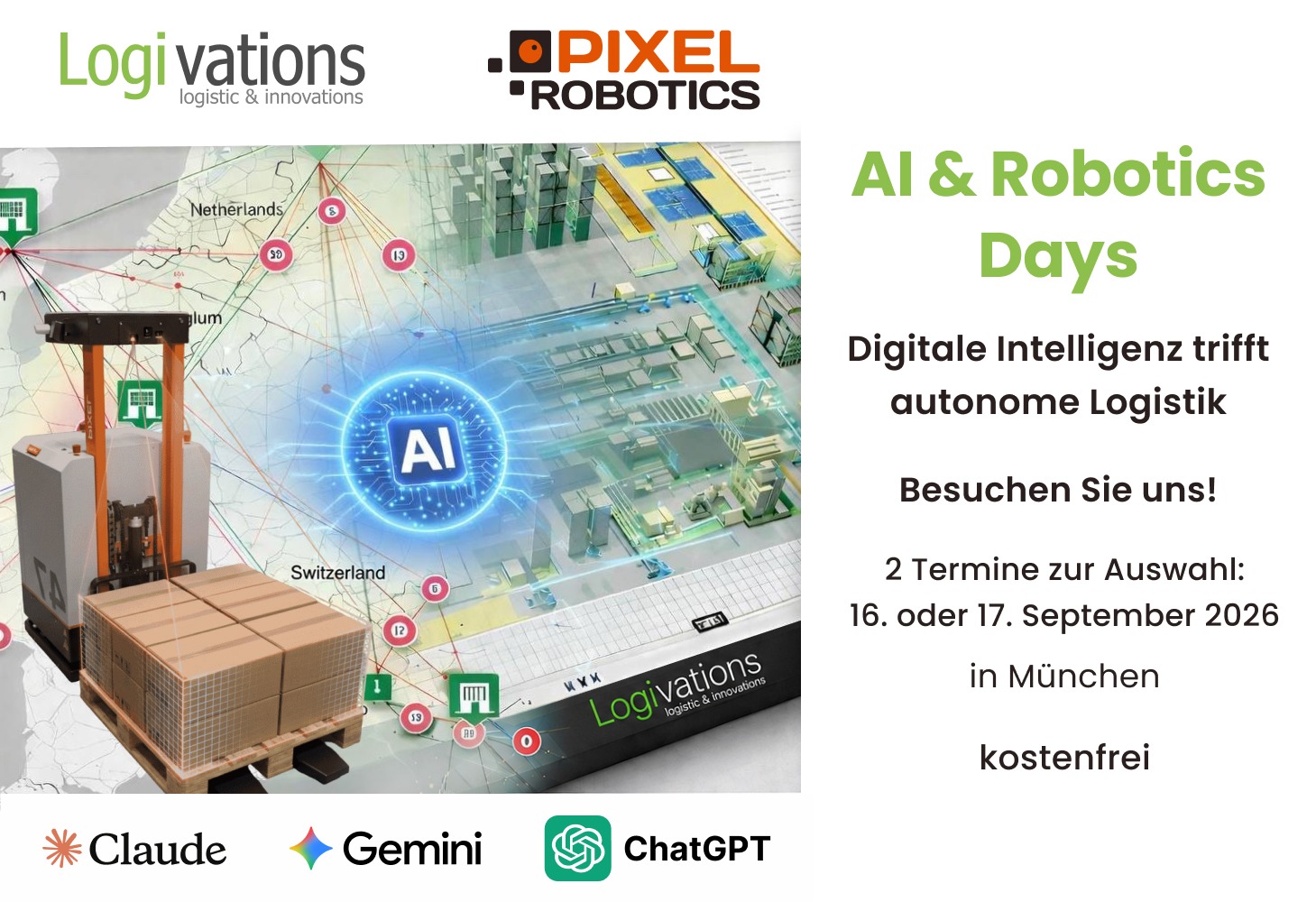 AI & Robotics Days in Munich — Logivations and Pixel Robotics