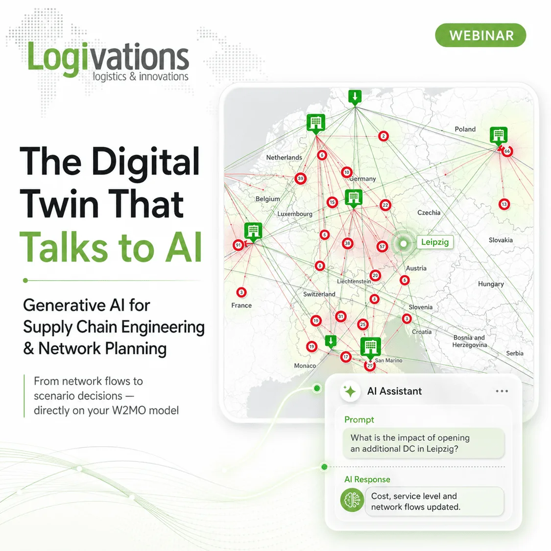 Fragen Sie Ihre Supply Chain — GenAI verwandelt Ihren Digitalen Zwilling in einen Dialog