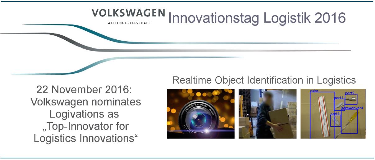 Volkswagen names Logivations as “Top-Innovator for Logistics Innovations”
